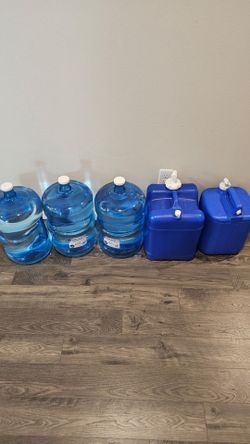 5-Gallon Water Storage Bundle (5 Containers) - BPA Free