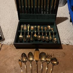 12-piece Gold-plated Silverware Set