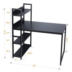 Office Desk with Shelves