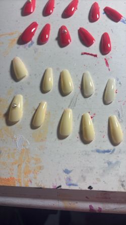 Cute yellow nails, fake nails press on