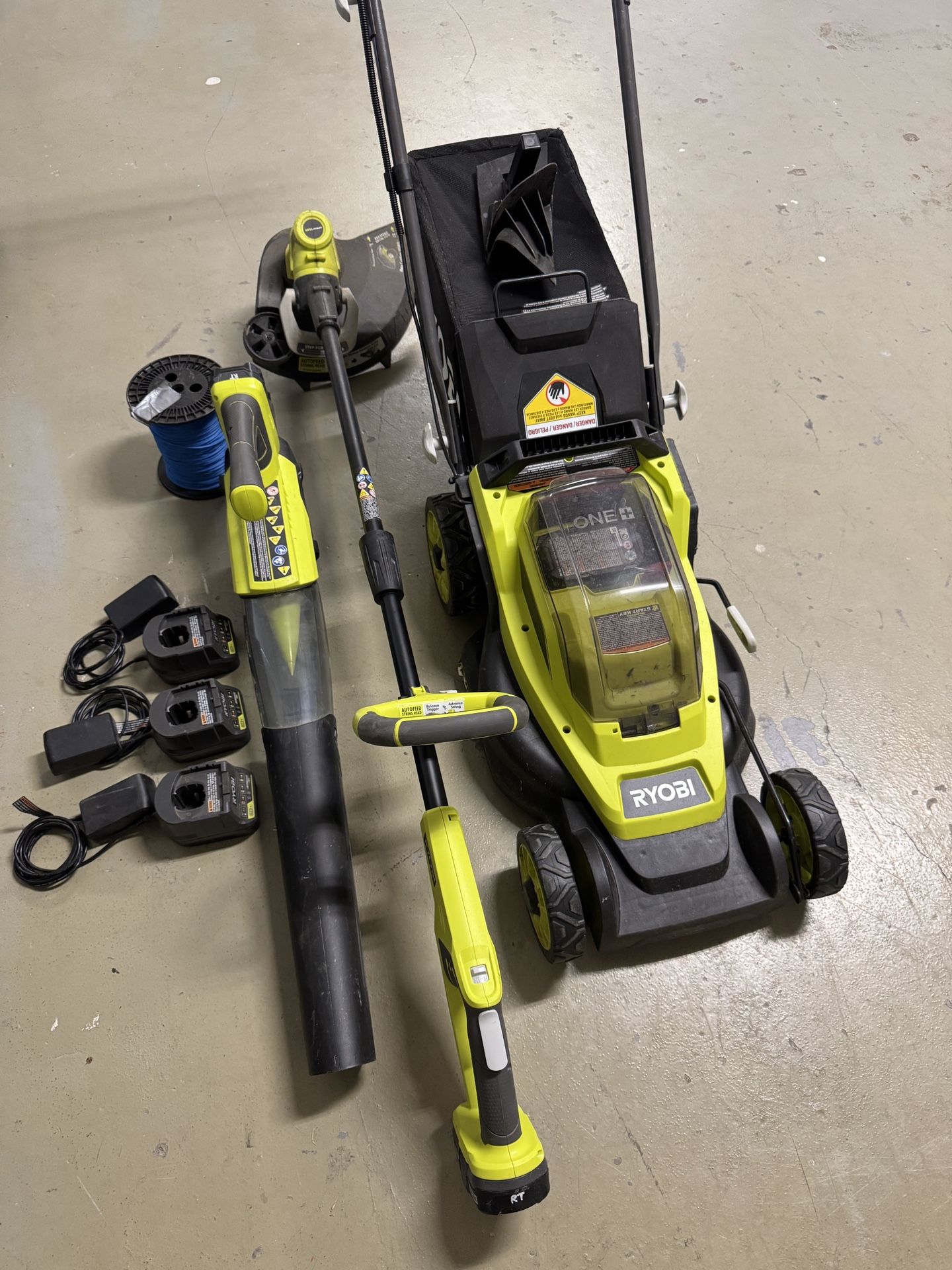 Ryobi Lawn Equipment Bundle