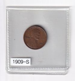 1909-S Lincoln Wheat Penny in Very Good Condition