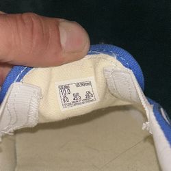 White And Blue Vans Size 10