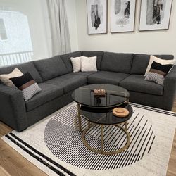 Like New - Living Spaces L-Shaped Sectional Couch