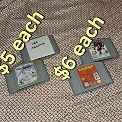 N64 Nintendo 64 Games $5 $6 Each 
