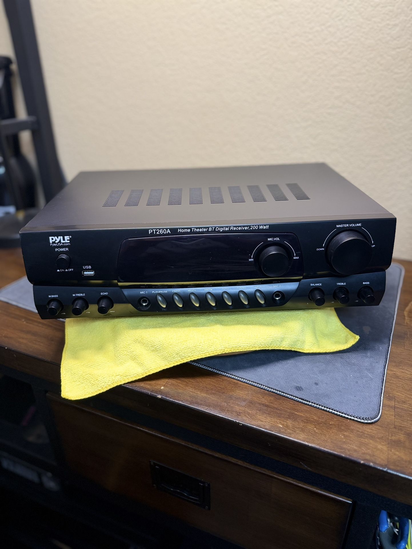 Pyle PT260A Home Theater BT Digital Receiver, 200 Watt