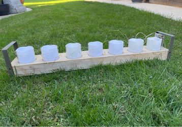 Wooden Candle Holder Centerpiece Decor