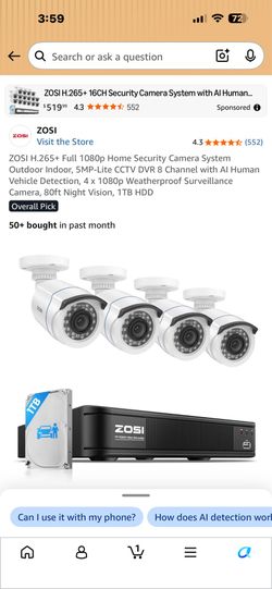 Sozi camera system with 2tb HDD - new never used