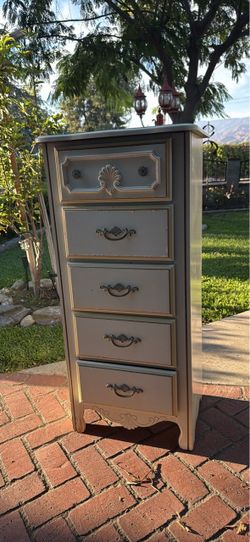 French Provincial Tall Dresser Lingerie Chest