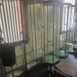 Glass Cabinets 24 In Wide 77in  5 Shelves