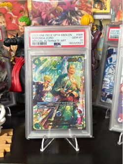 2026 ONE PIECE OP14-EB04-THE AZURE SEA'S SEVEN ALT ART #006 RORONOA ZORO  SP PSA 10