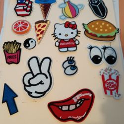 42 assorted iron-on Patches