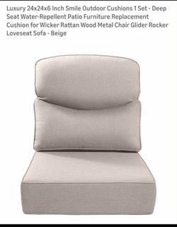 Patio Outdoor Cushions 24x24x6in