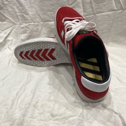 Adidas Ciero Suede Red And White Stripes, Barely Worn 