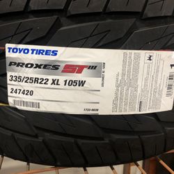 Brand New Tires (1) Toyo Proxes ST III (BW) (335/25R22XL) (Single) ($209)