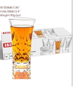 Glasses Heavy Base Shot Glass Cordial Glasses 2 OZ (Set of 6)