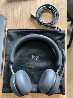 Logitech Zone Wireless 989 Headset, Wireless Charging dock, USB A C