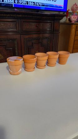 Five Terra-Cotta Pots
