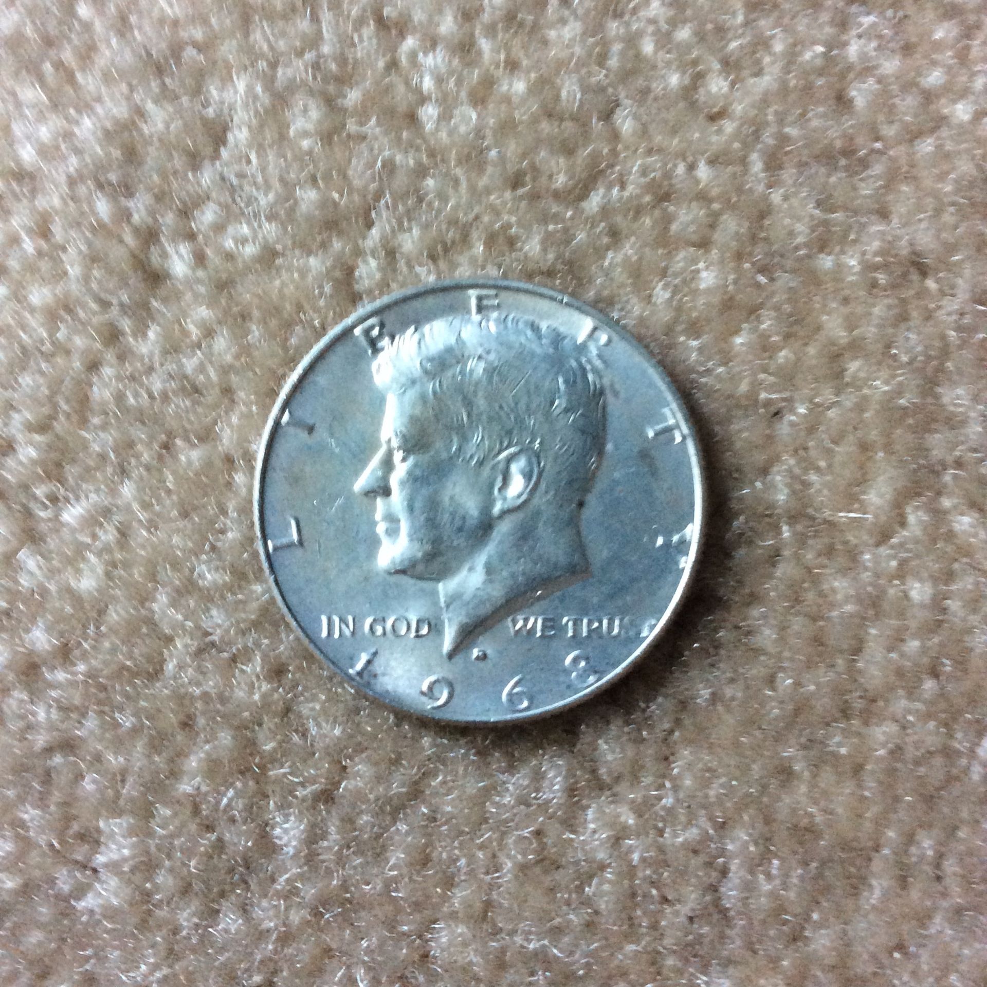1968 D Kennedy Half Dollar