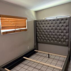 Queen Size Bed Frame + 6 Drawer Dresser