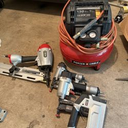 Air compressor & nail guns 
