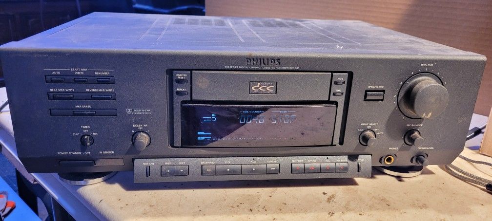 Philips DCC900 BK01 Digital Compact Cassette Recorder No Remote