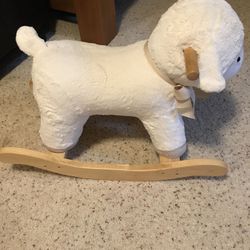 Pottery Barn Plush Lamb Rocker