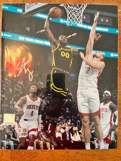 Jonathan Kuminga Signed Golden State Warriors Photo