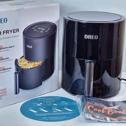 Dreo Air Fryer - 100℉ to 450℉, 4 Quart Hot Oven Cooker with 50 Recipes, 9 Cooking #531