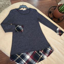 Women’s Plaid Sweater Dress