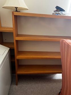 Solid Wood 3-Shelf Bookcase