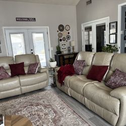 Leather Sofa And Loveseat 