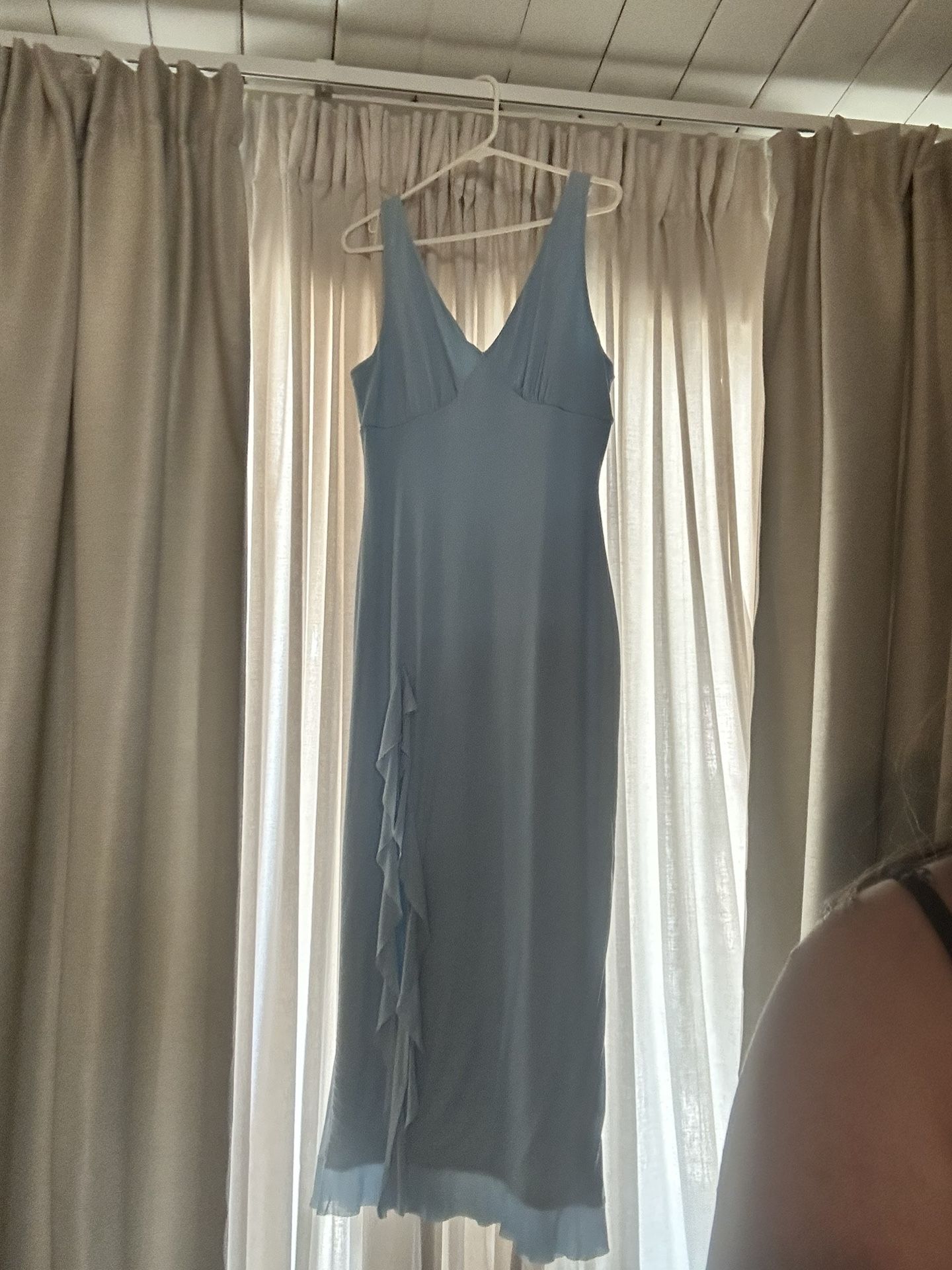 Blue Baby Shower Dress Size L 