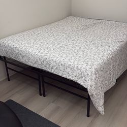 Queen Bed Frame With Mattress