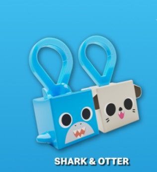 ROBLOX OTTER & SHARK | 2 PET SIMULATOR W/STICKERS | MCDONALDS 2024 | NEW IN BOX W/GIFT BOX