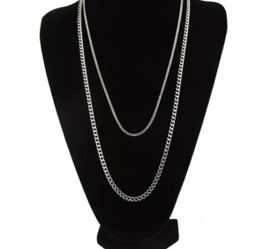 Women/ Men Stainless Steel Cuban Curb Link Hip Hop Chain Choker Necklace Jewelry