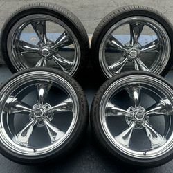 American Racing Vn 615 Chrome Staggered 20x8 - 20x10 With 245/35/20 - 275/30/20 Tires🔥🔥🔥🔥🔥