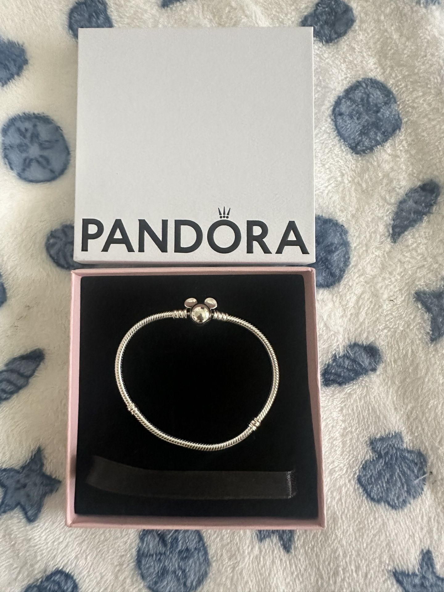 Pandora Micky Mouse Silver Charm Bracelet