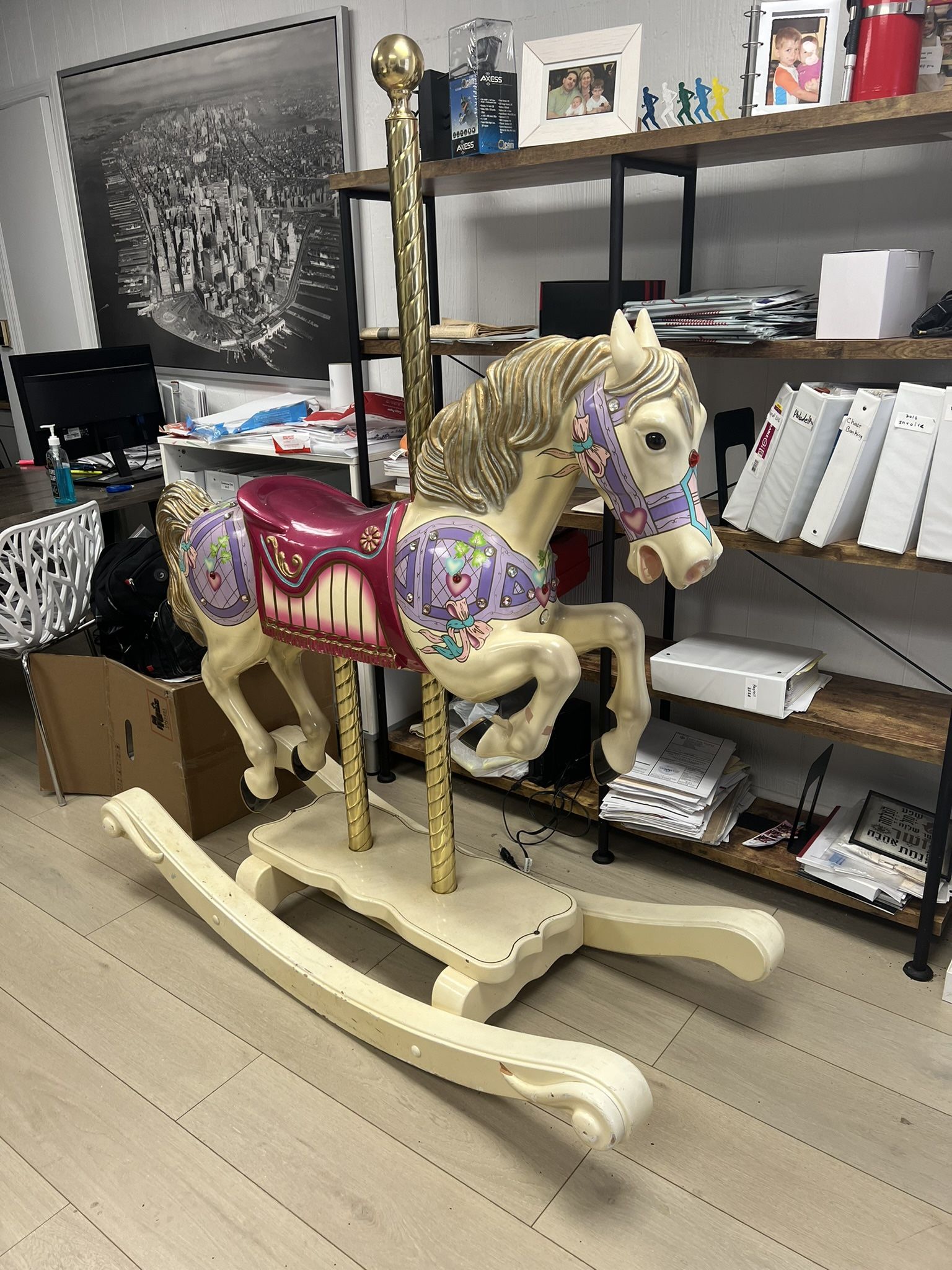 Wooden Rocking Carousel Horse