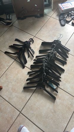 Black Plastic Hangers