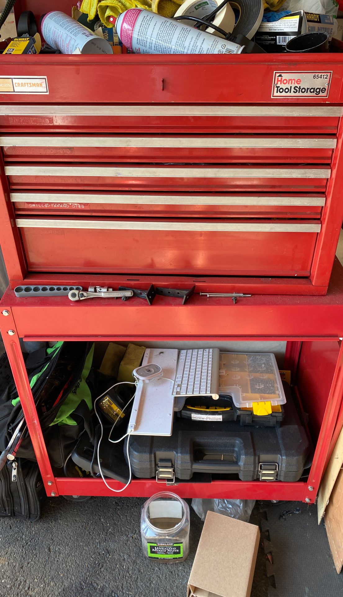 Craftsman tool box and cart