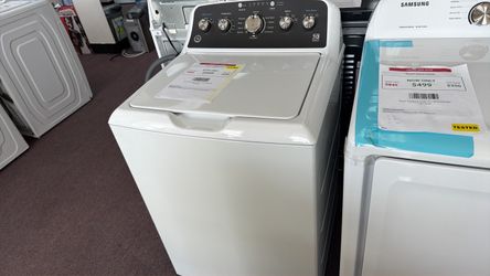GE High Efficiency Agitator Large (4.5-cu ft ) Top-Load Washer (White )
