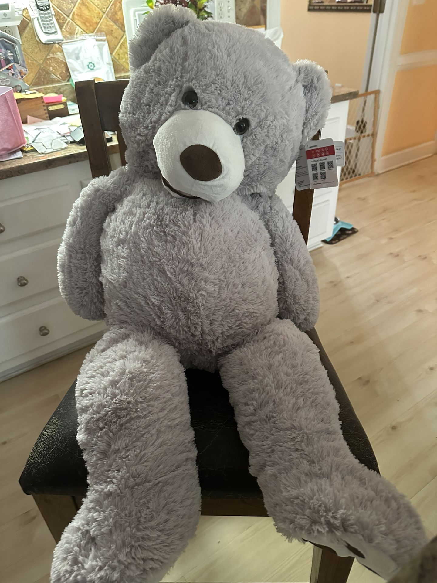 Grey Big Teddy Bear