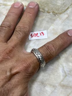 925 Sterling Silver Ring For Wedding Size 13