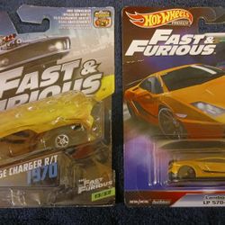 Pair OF fast And The Furious Cars