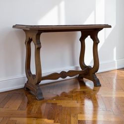 Stunning Vintage Marble Top Console Table