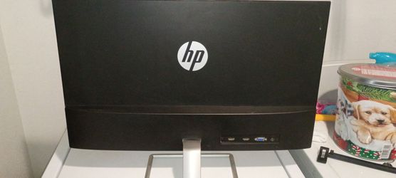HP 27f 27-inch display and power supply