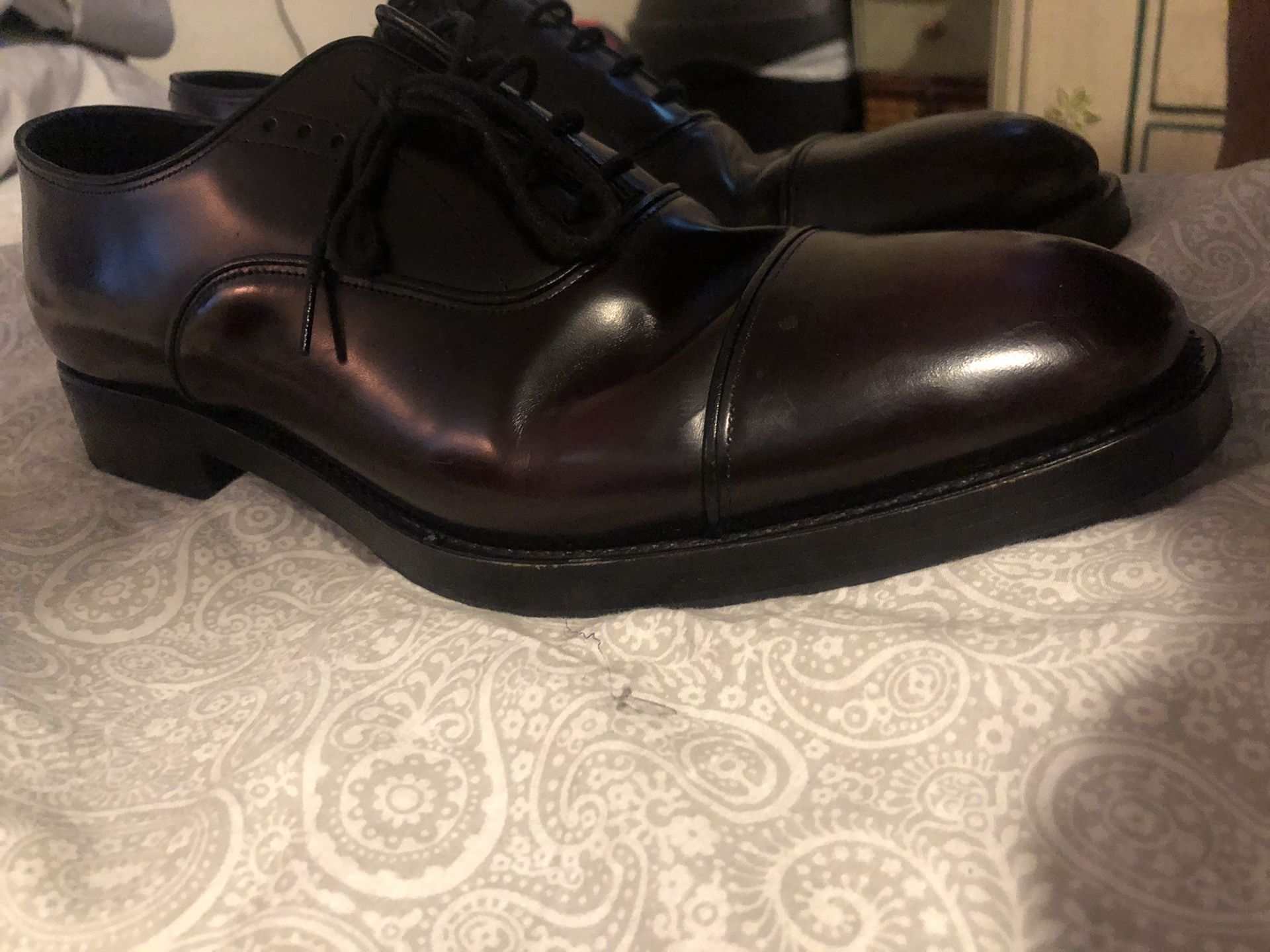 Prada oxford leather lace up. Ox blood.