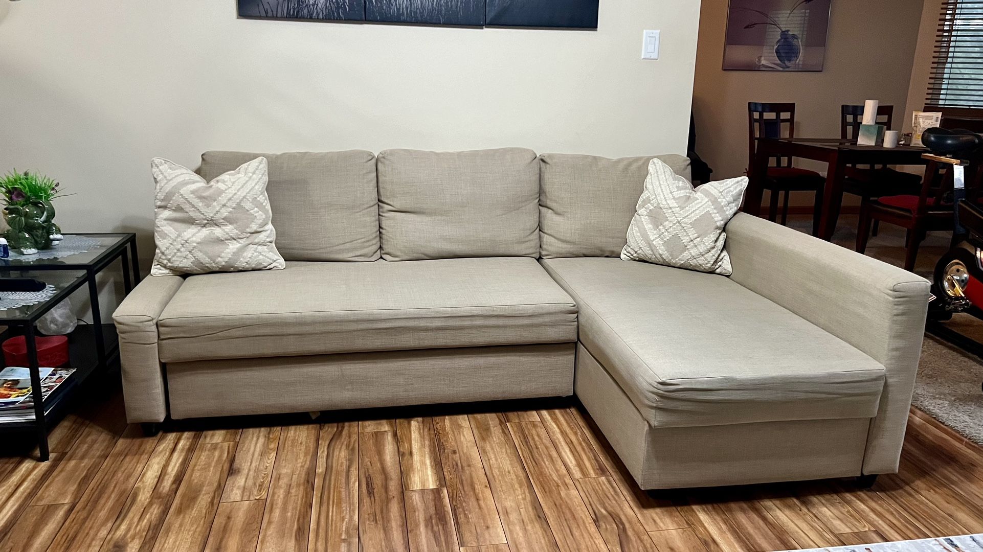 Sleeper Sofa/Couch With chaise - L shape