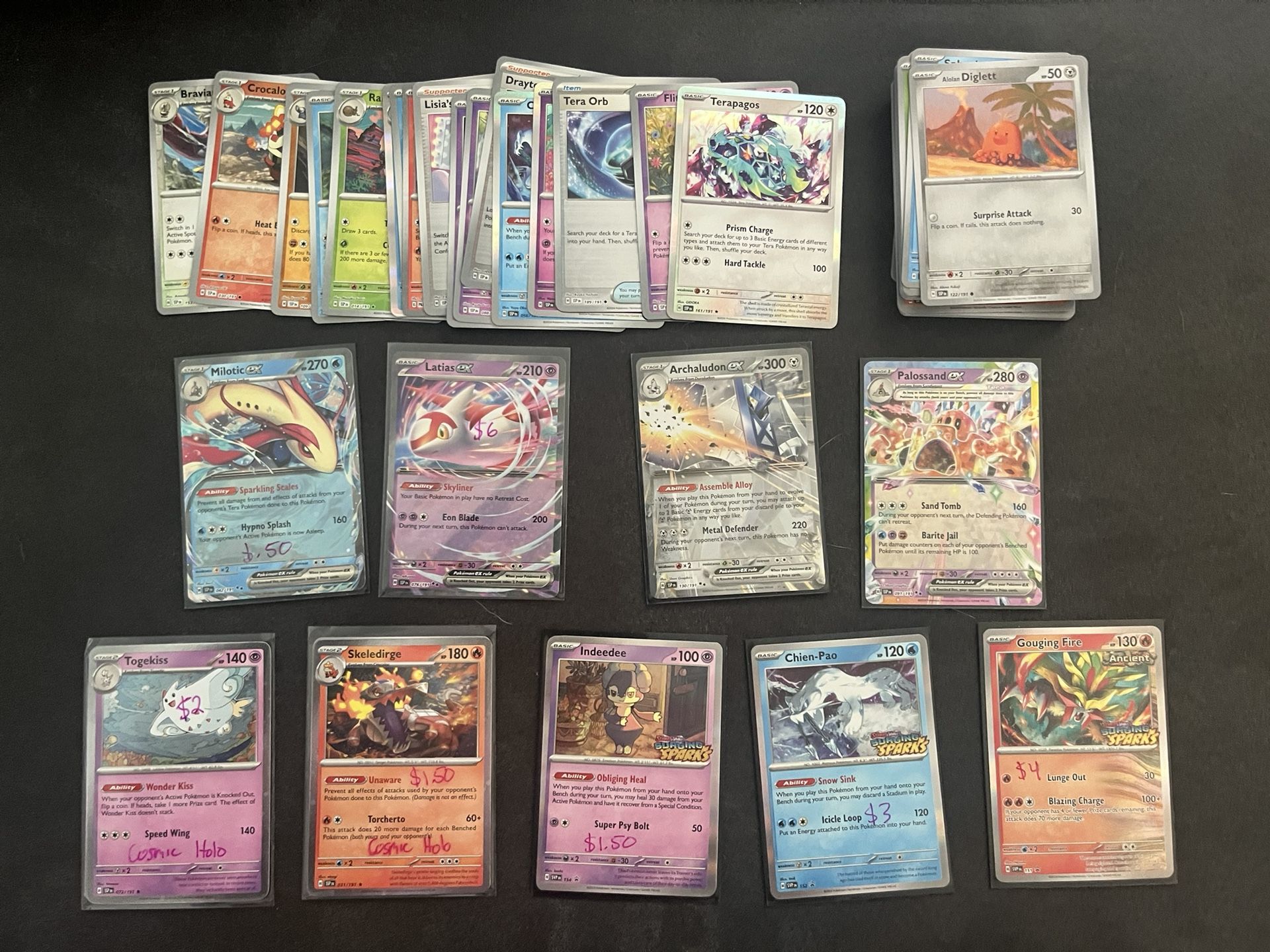 Pokemon Surging Sparks Card Lot  